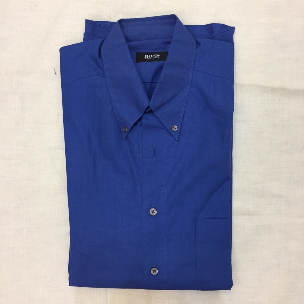 HUGO BOSS men's dress shirt - Blue
